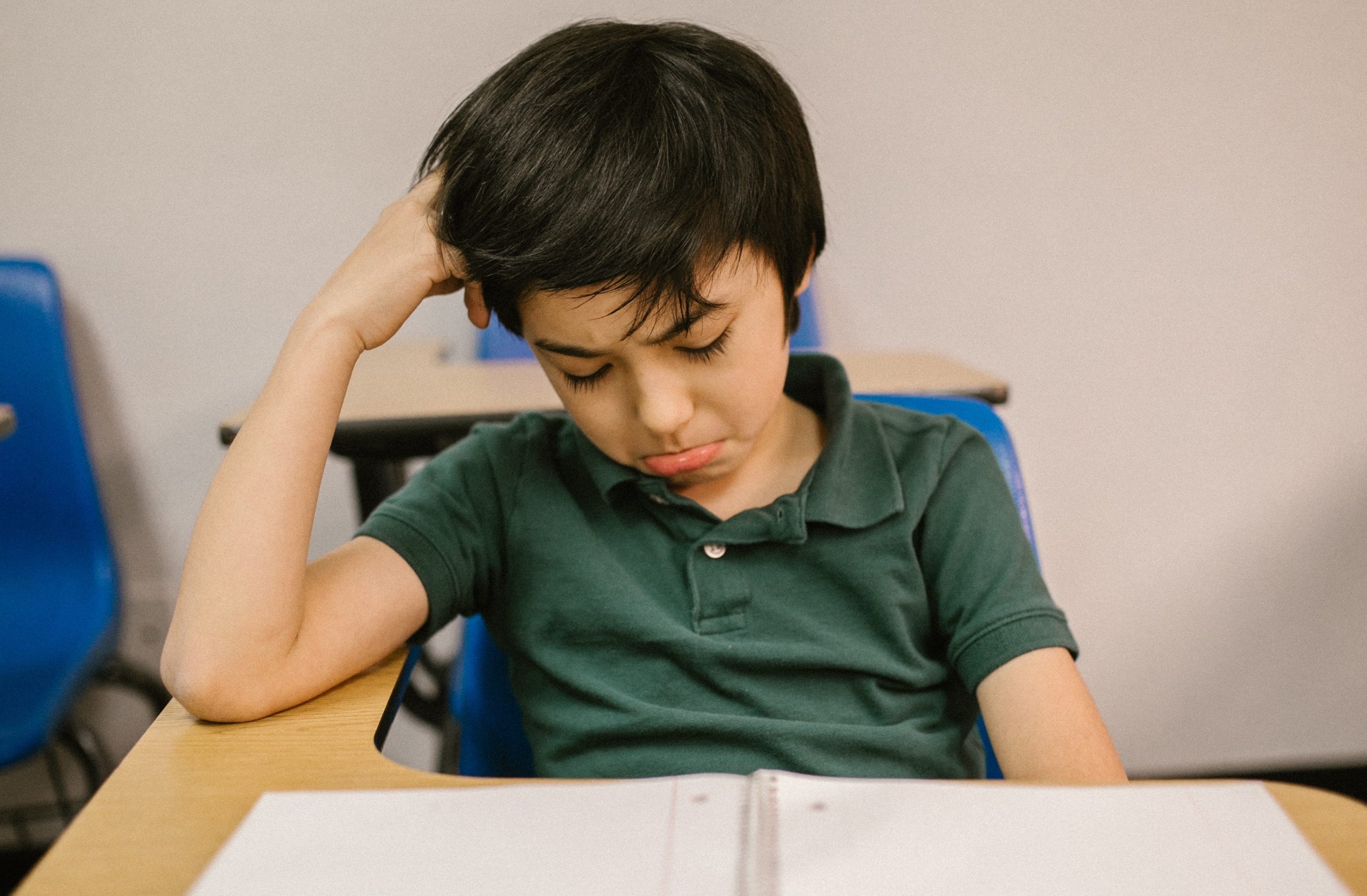 Reading difficulties make learning hard for young student.